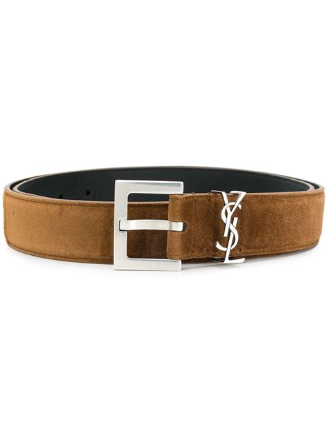 ysl belts mens|saint laurent monogram suede belt.